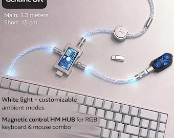 Genuine 8K RGB HM Hub Cable System – Magnetic Modular Keyboard Mouse Hub