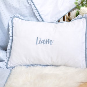 Personalized Baby Pillow, Embroidered Pillowcase, Crib Pillow Cover, Personalized Gifts, Custom Name Pillow, Baby Pillowcase, Nursey Decor image 1