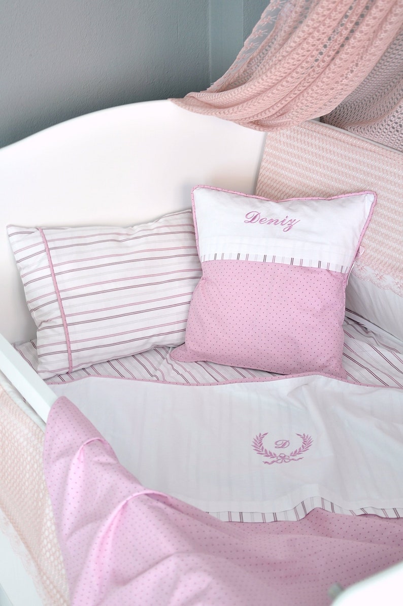 Personalized Baby Bedding Crib Duvet Cover Set Embroidered Etsy