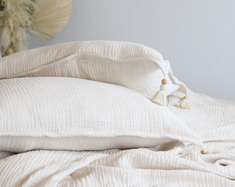 muslin pillow covers