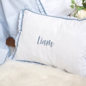 Personalized Baby Pillow, Embroidered Pillowcase, Crib Pillow Cover, Personalized Gifts, Custom Name Pillow, Baby Pillowcase, Nursey Decor image 2
