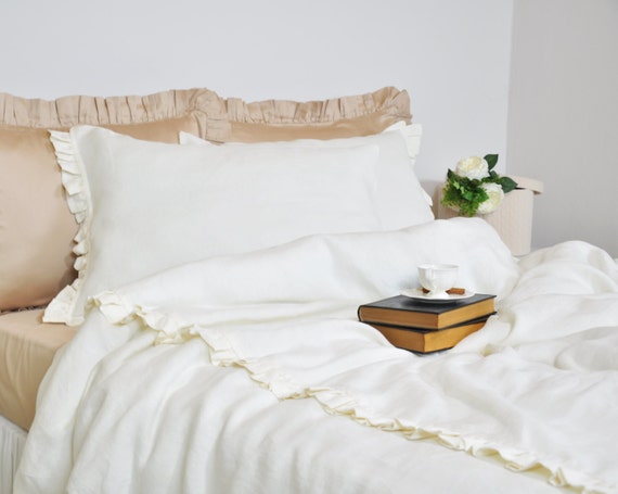 Linen Bedding Bedding Duvet Cover Set Comforter King Size Etsy