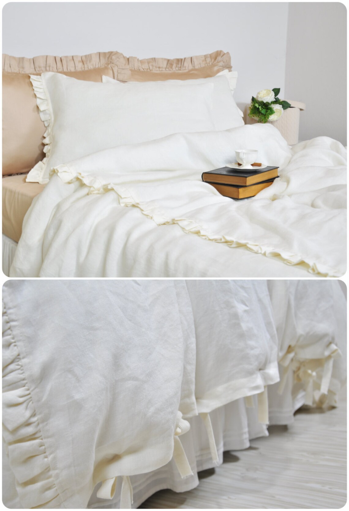 Linen Duvet Cover Set in Twin Twin XL Pure Linen Bedding Etsy