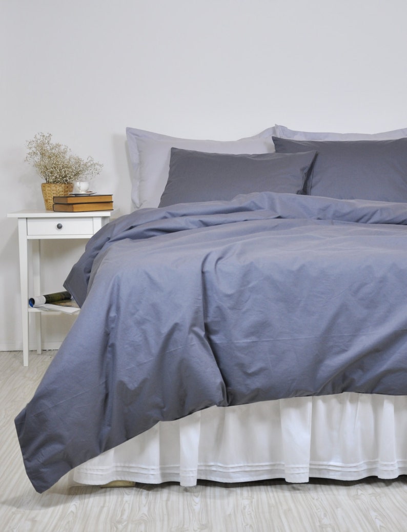 Dark Grey Duvet Cover Set Full Queen King Light Gray Sheet Etsy dark-grey-duvet-cover-set-full-queen-king-light-gray-sheet-etsy