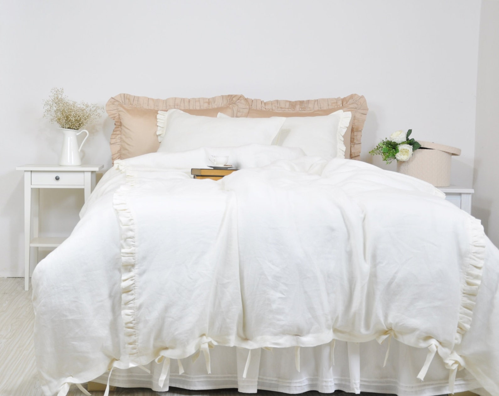 Linen Duvet Cover Set in Twin Twin XL Pure Linen Bedding Etsy