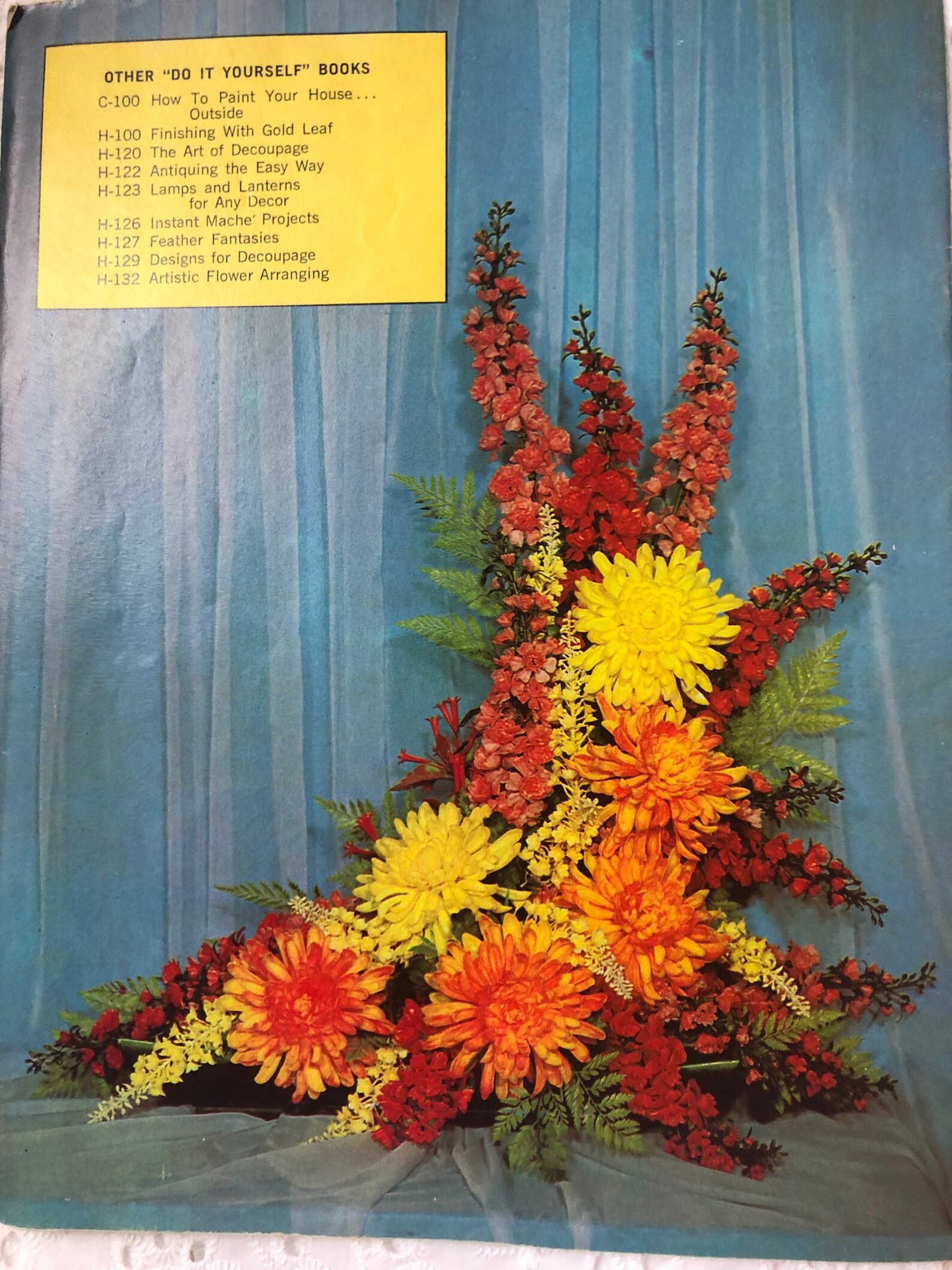 Vintage 60s Artistic Flower Arrangement Basic Techniques and Etsy