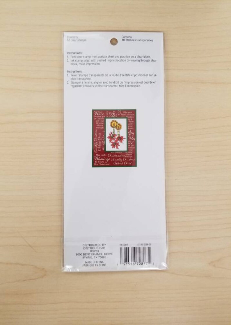 Christmas Flower and Sentiments Recollections Stamp Set