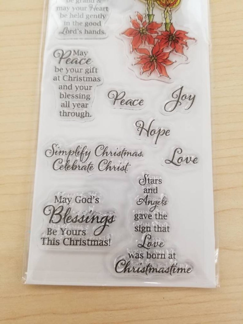 Christmas Flower and Sentiments Recollections Stamp Set