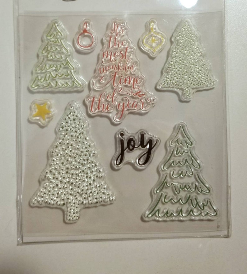 Recollections Clear Stamp and Die Set Christmas Tree Pine Etsy