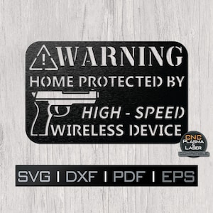 Warnung! SVG SVG Plotterdatei, Laser, Laser, Cricut, Silhouette, metal art, Aufkleber, Vorlage