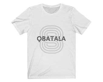 Obatala Orishanla Oxala Orisanla 8 Santeria Lukumi Ifa Yoruba Orisha Unisex Jersey Short Sleeve Tee