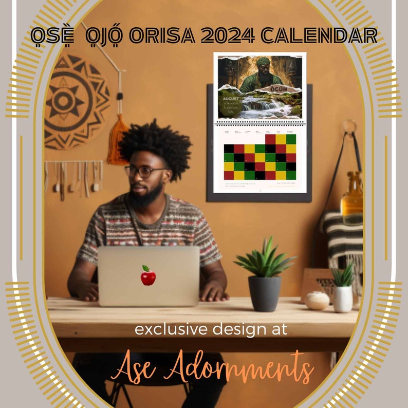 US & CA Onlyose Ifa 2024 Ojo Orisha Wall Calendarfree Shipping Etsy