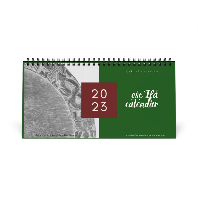 Ose Ifa Orisa Days Yoruba Simplex Desk Calendar Etsy