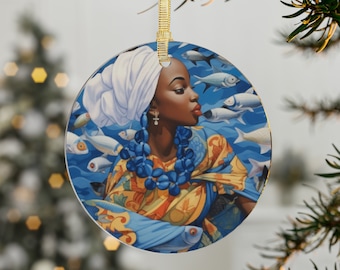 Yemaya Yemoja Lemanja Orisha Acrylic Ornaments