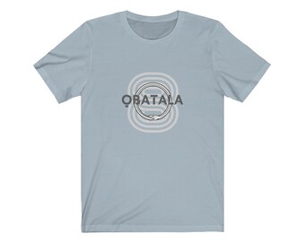 Obatala SNAKE OUROBOROS Oxala Orisanla 8 Santeria Lukumi Ifa Yoruba Orisha Unisex Jersey Short Sleeve Tee