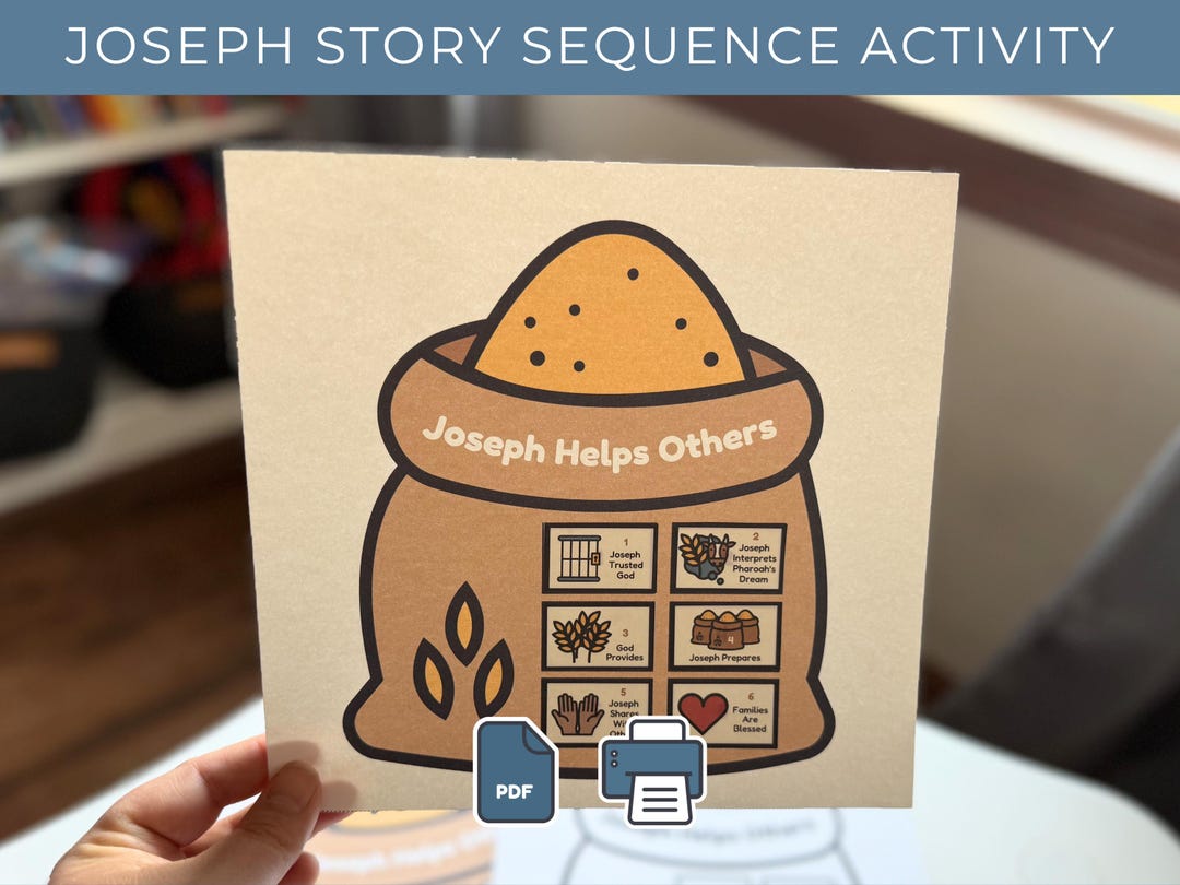 Joseph Story Sequence | Printable Preschool Bible Activity (PDF) - Etsy