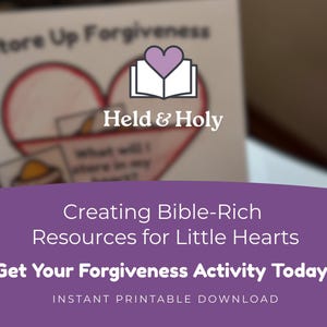 Preschool Bible Activity Sunday School Craft Printable Joseph Story Teaching Forgiveness Lesson Christian Kids Church Worksheet Heart Pocket Craft Character Building Mercy Kindness Peace Love Patience Traits Genesis Teaching Digital