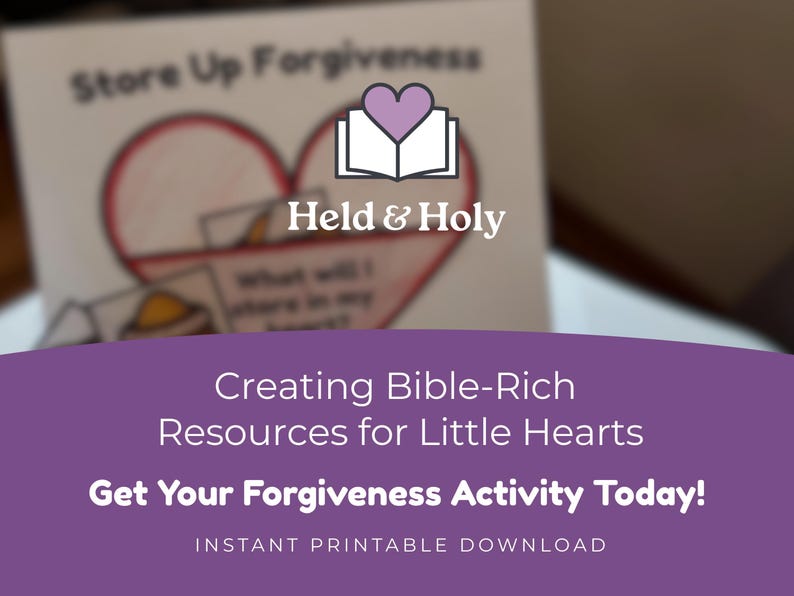 Preschool Bible Activity Sunday School Craft Printable Joseph Story Teaching Forgiveness Lesson Christian Kids Church Worksheet Heart Pocket Craft Character Building Mercy Kindness Peace Love Patience Traits Genesis Teaching Digital
