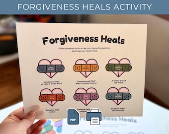 Forgiveness Heals | Printable Preschool Bible Activity (PDF)
