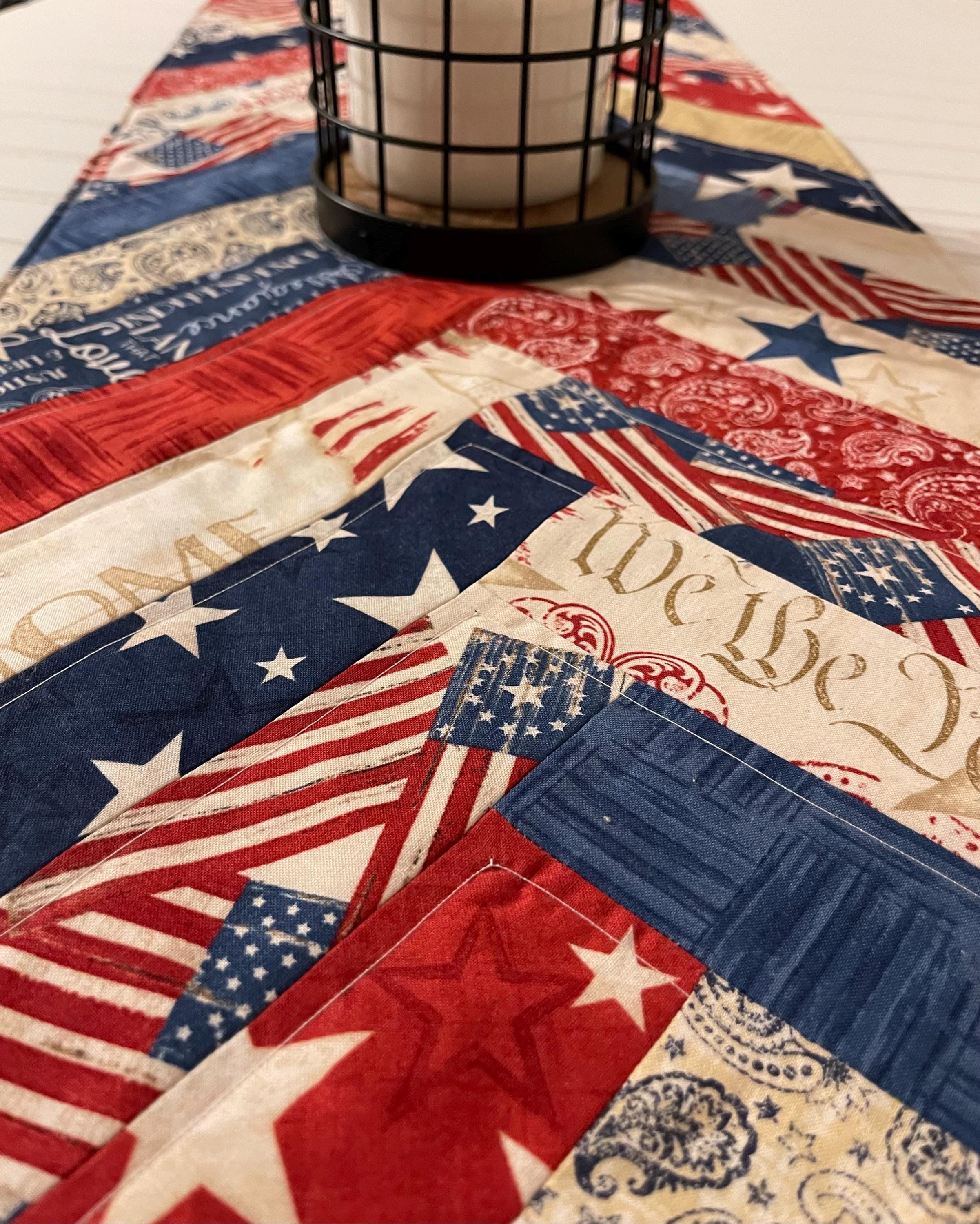 Patriot Lines Quilted Table Runner NCU0NXD1697