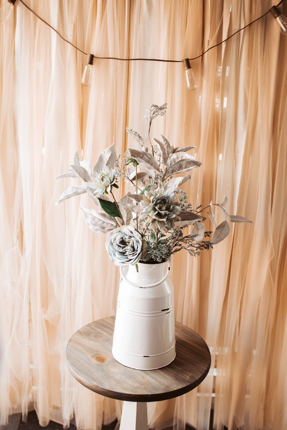 Pastel Floral Arrangement Tabletop Decor Etsy