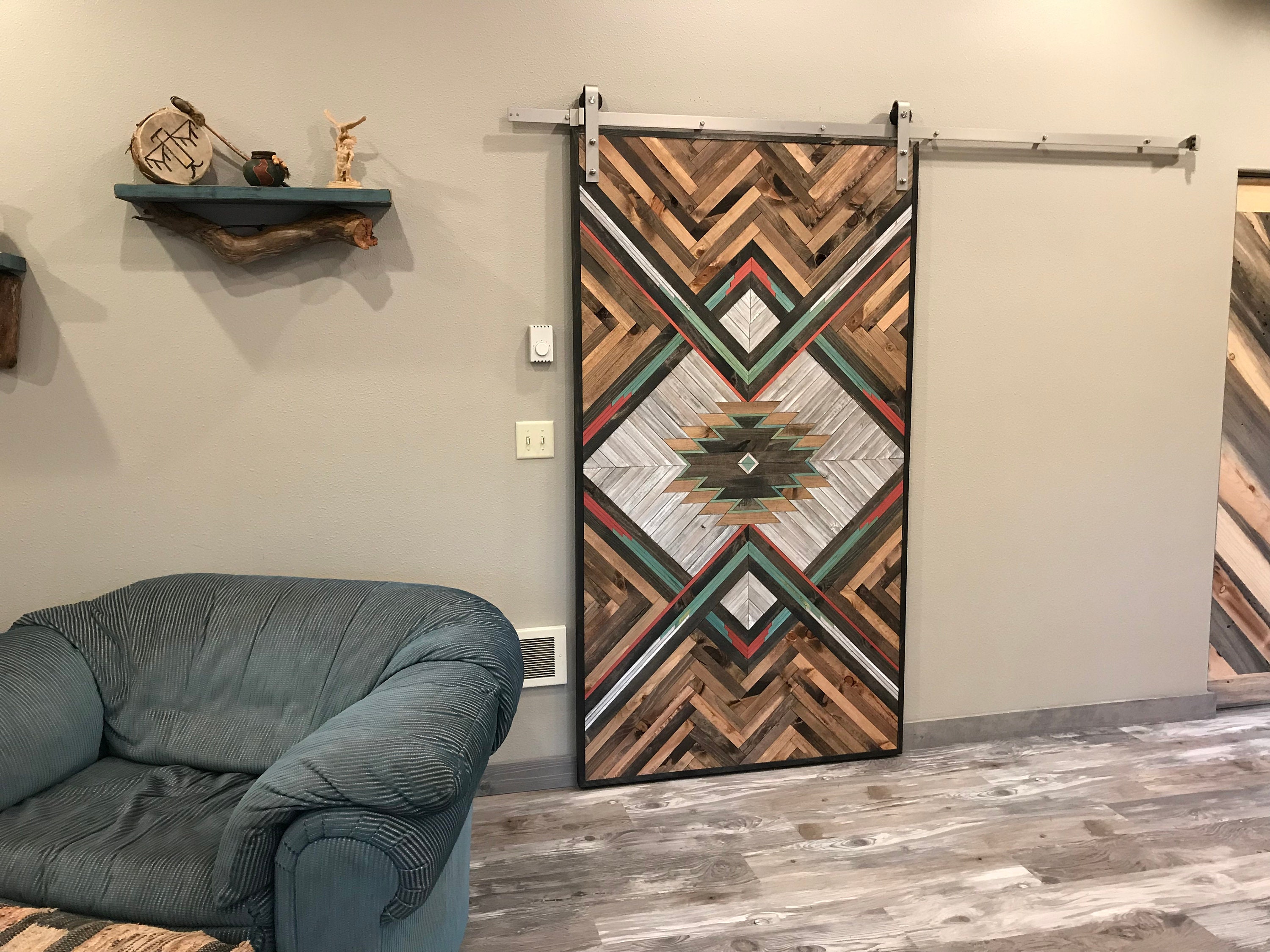 Rustic Aztec Barn Door | Etsy Canada