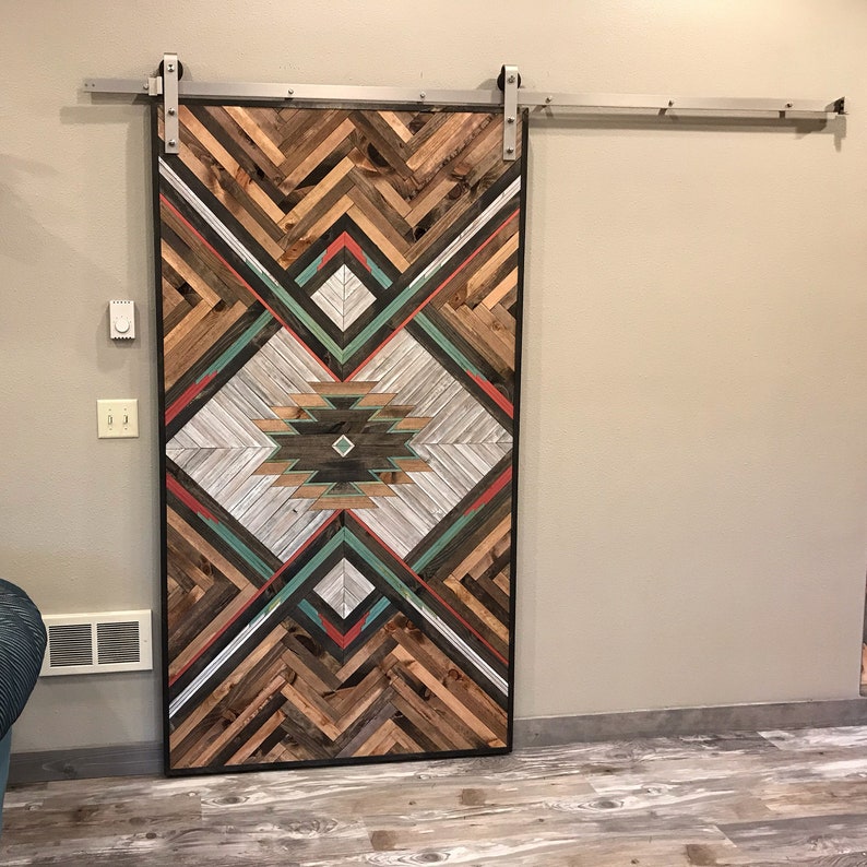 Rustic Aztec Barn Door | Etsy Canada