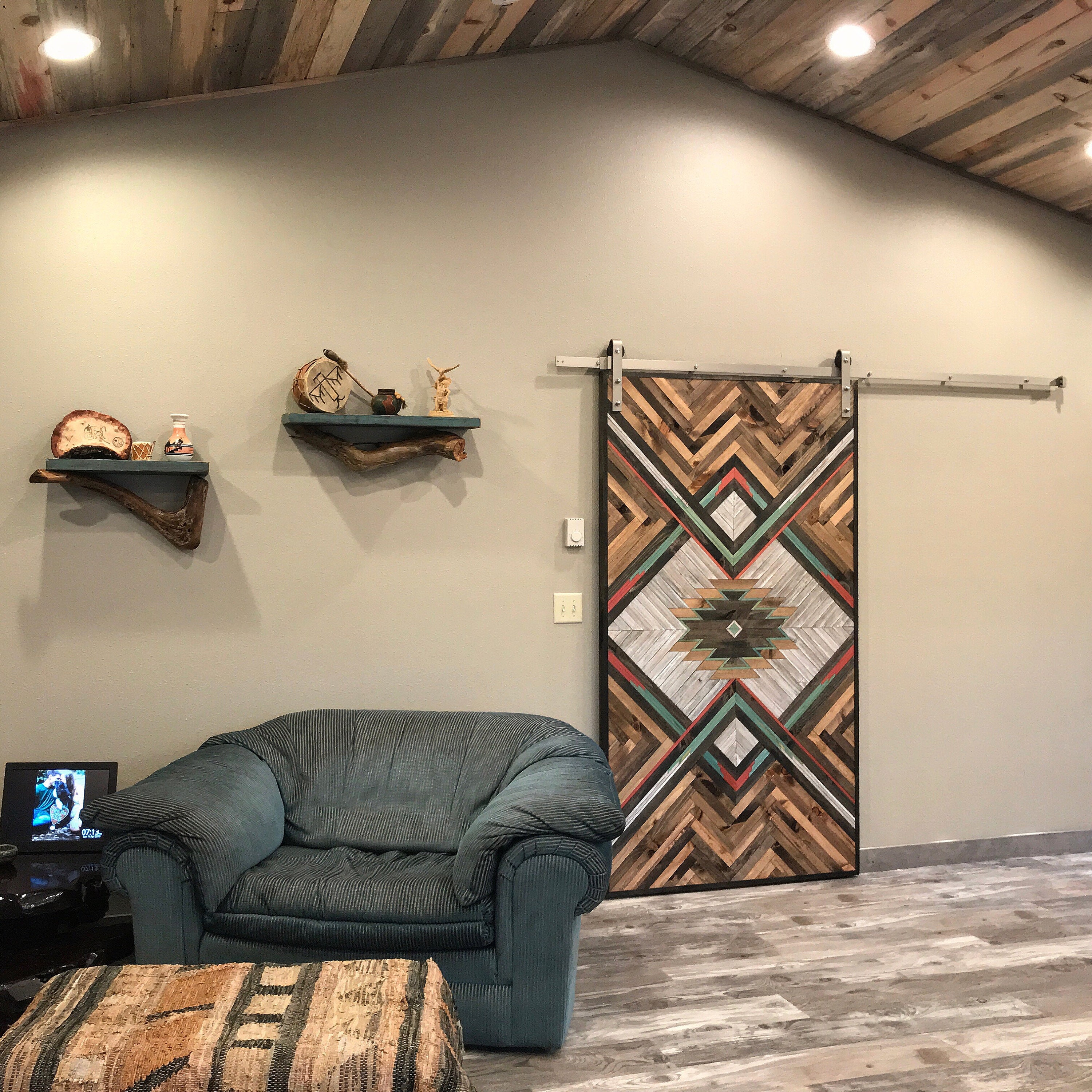 Rustic Aztec Barn Door - Etsy Australia