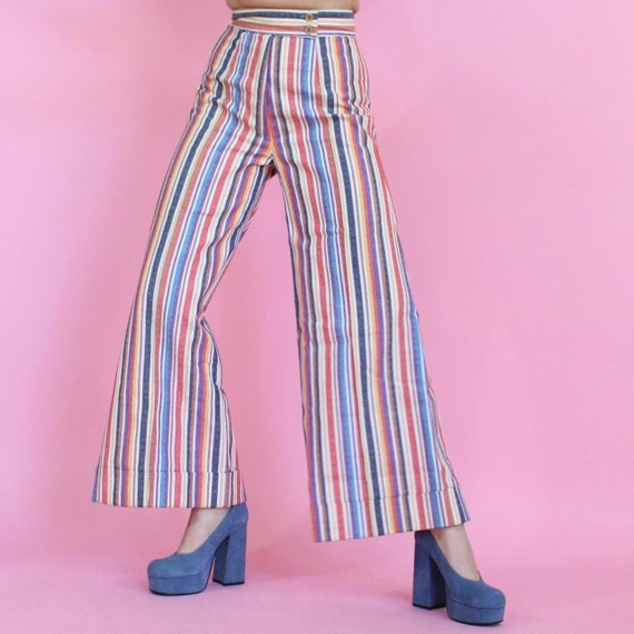 Vintage 70s rainbow deadstock bell bottoms - image 4