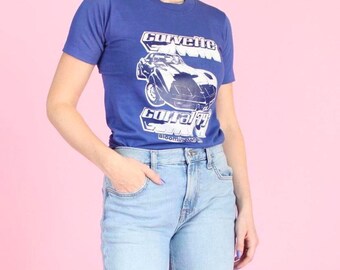 Vintage 70s corvette graphic tee