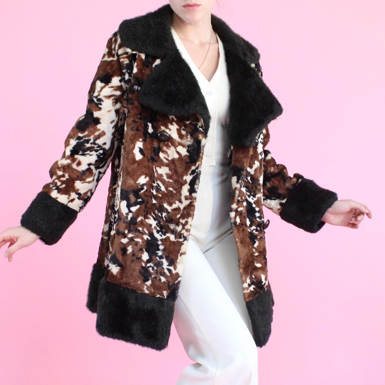 Vintage 60s 70s Faux Fur Coat - Etsy