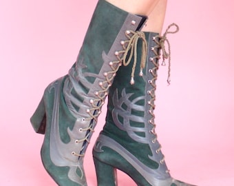 Vintage Jerry edouard lace up gogo boots