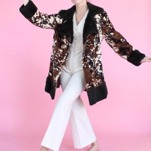 Vintage 60s 70s faux fur coat