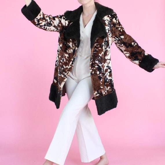 Vintage 60s 70s Faux Fur Coat - Etsy