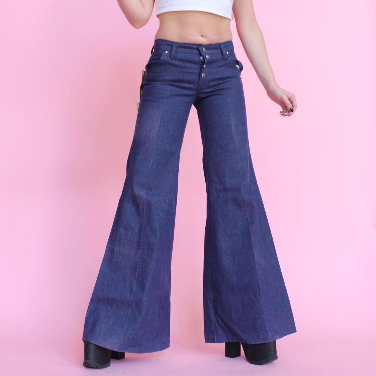 Vintage 70s Bell Bottom Deadstock Jeans - Etsy
