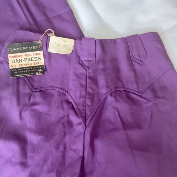 Vintage 70s Purple Flare Pants Deadstock - Etsy Canada