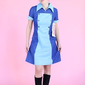 Mini abito vintage anni '60-'70 mod gogo