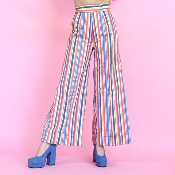 Vintage 70s rainbow deadstock bell bottoms - image 1