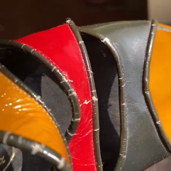 Vintage 70s patent leather disco platforms - Gem