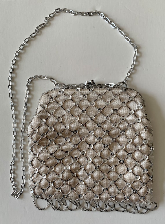Cilla Sequin Bag Silver