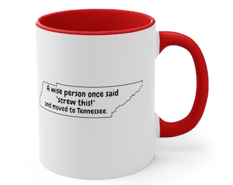 Taza "Mudarse a Tennessee": Regalo divertido para nuevos propietarios