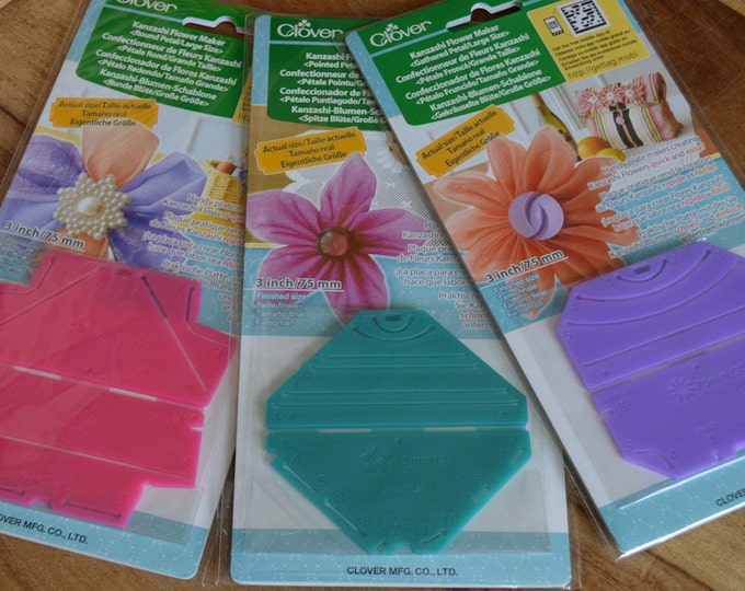 Clover Kanzashi Flower Maker Large Size full Instructions Etsy