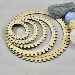 Five Circular Weaving Looms, Trimits, Lap Loom, Wall Art, Wall Hangings, Textile Art, Try Something New, Christmas Gift Ideas