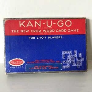 Kan-U-Go Kartenspiel von 1934
