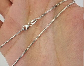 Silver Chain Lobster 2.3MM Silver D//C Popcorn 230