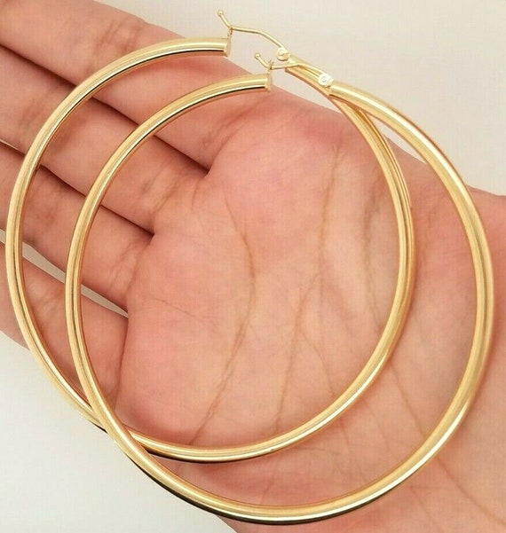 Sun Rays 18K Glossy Gold Stainless Steel Hoop Earrings for Women – ZIVOM