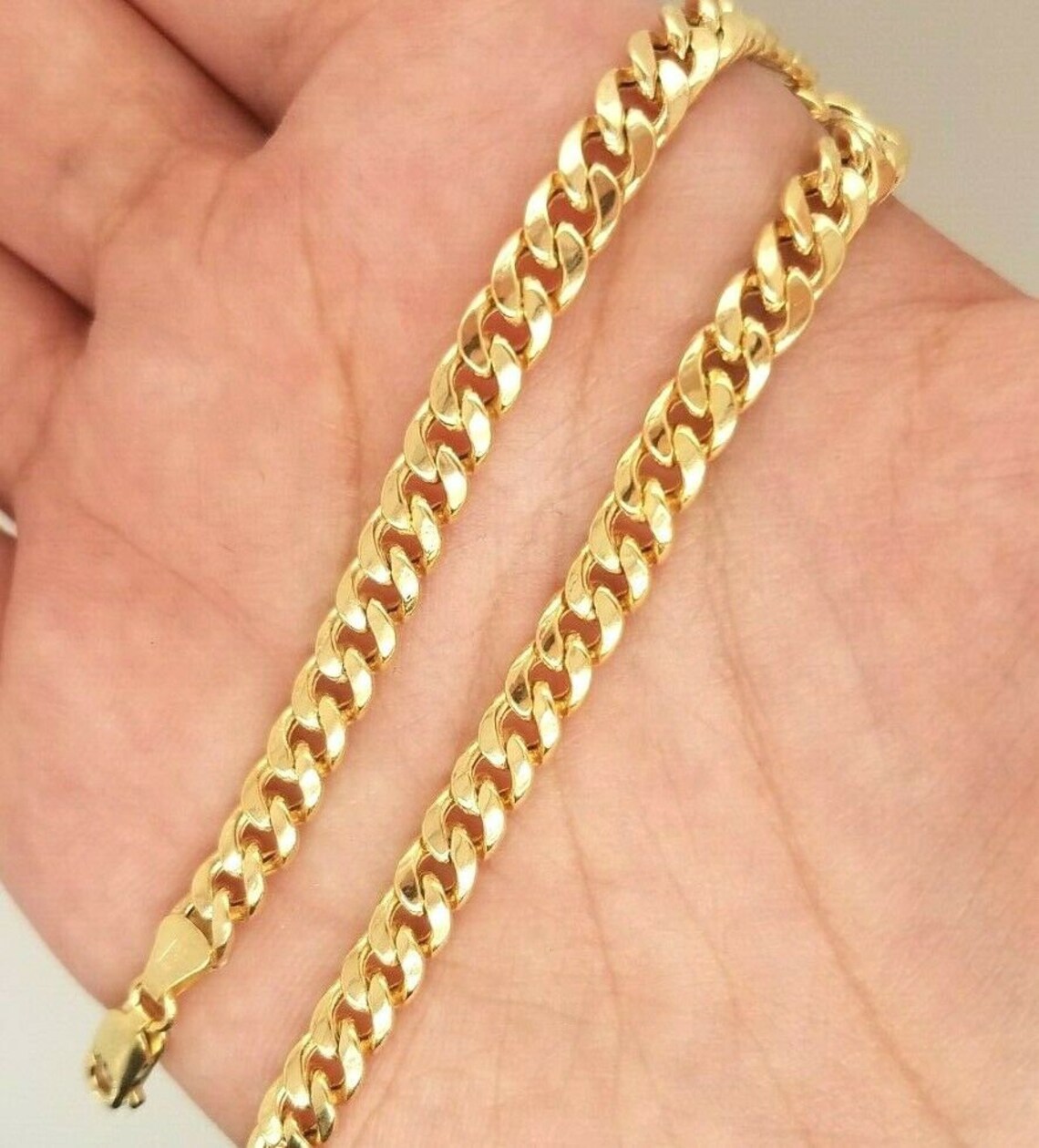 Gold cuban link anklet bracelet Clearance