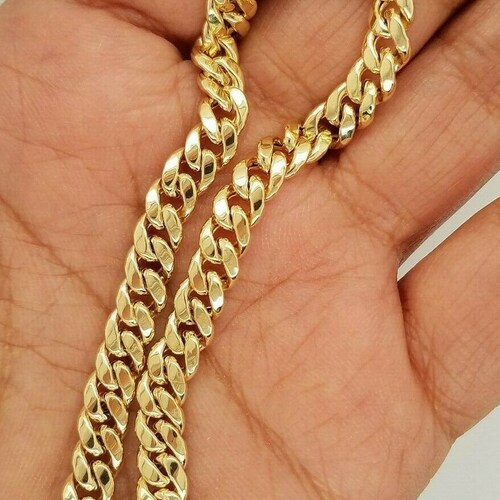 10K Yellow Gold Cuban Link Bracelet 
