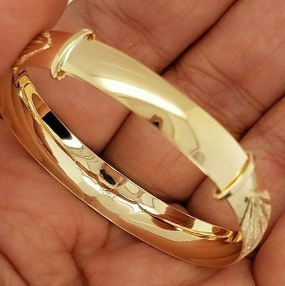 14k Yellow Gold Double Circle Link Charm Bracelet 5 gr 7 Inch 8.5MM | eBay