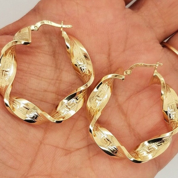 Twisted Hoop Earrings